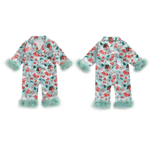 Christmas Jumpsuit with Matching Socks