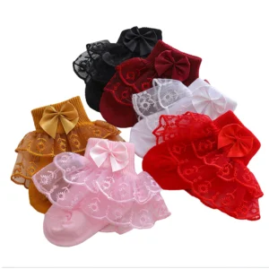 Baby girl  lace  trim princess socks